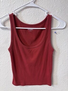 Old Navy Women's Burnt Orange Ribbed Tank Top